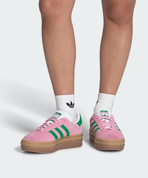 adidas(アディダス)の「ガゼルボールド / Gazelle Bold / 厚底スニーカー / アディダスオリジナルス adidas Originals(スニーカー・レディース・ピンク・22.0cm/22.5cm/23.0cm/23.5cm/24.0cm/24.5cm/25.0cm/25.5cm/26.0cm/26.5cm/27.0cm/27.5cm/28.0cm)」の9枚目の写真