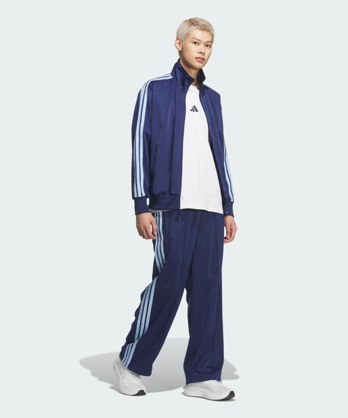 adidas(アディダス)の「スタジアム トリコット ルーズフィット トラックトップ(ジャージ) / アディダス adidas(ジャージ・メンズ・ブルー・XX-LARGE/3XL/LARGE/MEDIUM/SMALL/X-LARGE/X-SMALL)」の3枚目の写真