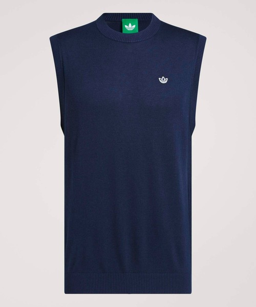 adidas(アディダス)の「オリジナルス カシミヤ ベスト【adidas Golf/アディダスゴルフ】(ベスト・メンズ・ブルー・X-LARGE/SMALL/MEDIUM/XX-LARGE/3XL/LARGE)」の4枚目の写真