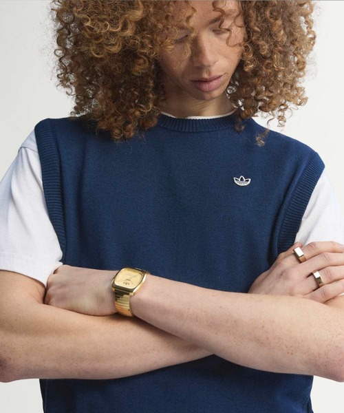 adidas(アディダス)の「オリジナルス カシミヤ ベスト【adidas Golf/アディダスゴルフ】(ベスト・メンズ・ブルー・X-LARGE/SMALL/MEDIUM/XX-LARGE/3XL/LARGE)」の5枚目の写真