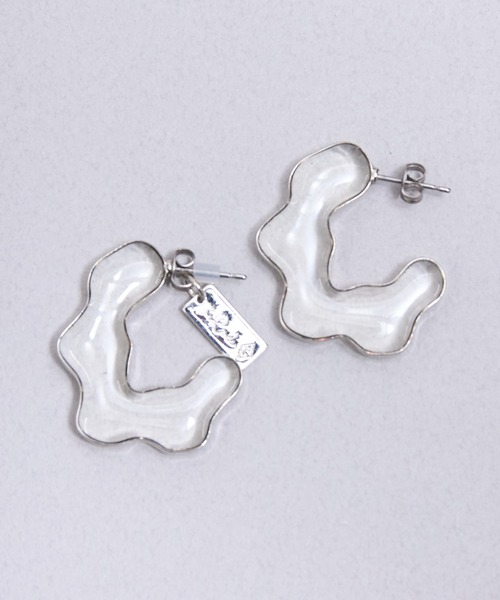 The Rule(ザルール)の「The Rule ザルール: CLOUD pierced earrings ピアス(ピアス(両耳用)・レディース・ベージュ/インディゴブルー/ライトブルー/クリア・FREE)」の1枚目の写真