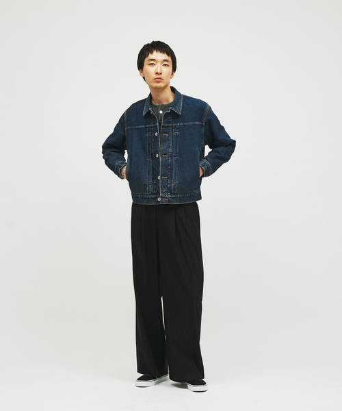 JOURNAL STANDARD(ジャーナルスタンダード)の「TR パターン バギー スラックス “チェック / ストライプ”(スラックス・メンズ・ブラック系その他/ライトグレー/チャコールグレー/グレー・SMALL/MEDIUM/LARGE)」の5枚目の写真