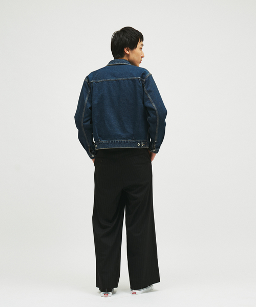 JOURNAL STANDARD(ジャーナルスタンダード)の「TR パターン バギー スラックス “チェック / ストライプ”(スラックス・メンズ・ブラック系その他/ライトグレー/チャコールグレー/グレー・SMALL/MEDIUM/LARGE)」の7枚目の写真