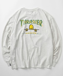 【70】【THRASHER/スラッシャー】アソート グラフィック ロングスリーブ Tシャツ/マークゴンザレス/ファイヤーパターン/クルーネック/スケーター