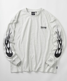 【70】【THRASHER/スラッシャー】アソート グラフィック ロングスリーブ Tシャツ/マークゴンザレス/ファイヤーパターン/クルーネック/スケーター