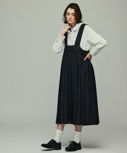 Kelen（ケレン）の「「KELEN / ケレン」プリーツカラーオックスフォードシャツ（シャツ/ブラウス・レディース・オフホワイト/杢グレー/アッシュグレー・S/M）」の10枚目の写真