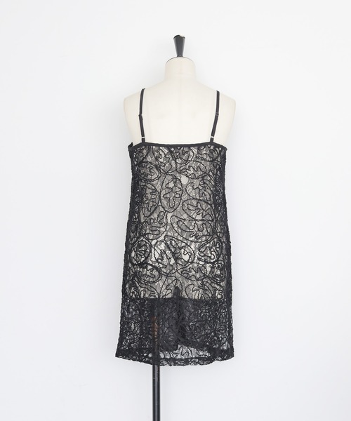 cheriella（シェリエラ）の「【cheriella】レースレイヤードビスチェ　LACE LAYERED BUSTIER（キャミソール・レディース・ブラック/アイボリー・FREE）」の7枚目の写真