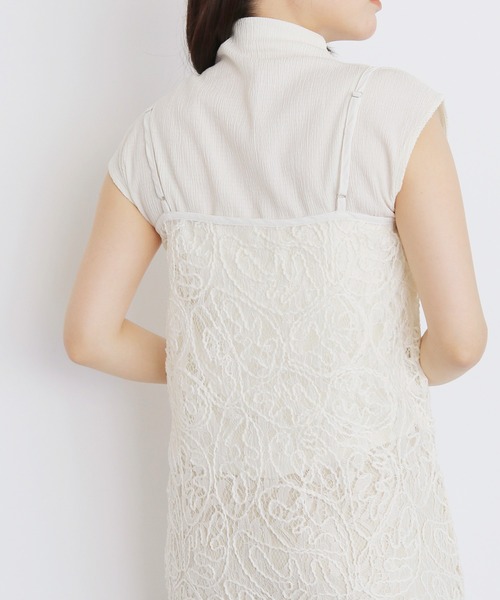 cheriella（シェリエラ）の「【cheriella】レースレイヤードビスチェ　LACE LAYERED BUSTIER（キャミソール・レディース・ブラック/アイボリー・FREE）」の22枚目の写真