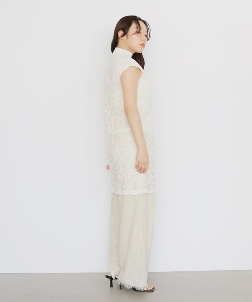 cheriella（シェリエラ）の「【cheriella】レースレイヤードビスチェ　LACE LAYERED BUSTIER（キャミソール・レディース・ブラック/アイボリー・FREE）」の16枚目の写真