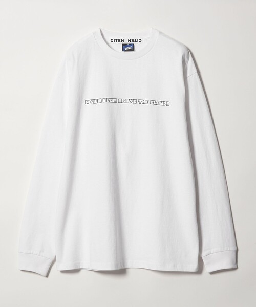 CITEN(シテン)の「【別注】<Chari ×CITEN> ロンT(Tシャツ/カットソー・レディース・ホワイト/ライトブルー・M)」の1枚目の写真