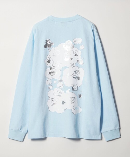 CITEN(シテン)の「【別注】<Chari ×CITEN> ロンT(Tシャツ/カットソー・レディース・ホワイト/ライトブルー・M)」の2枚目の写真