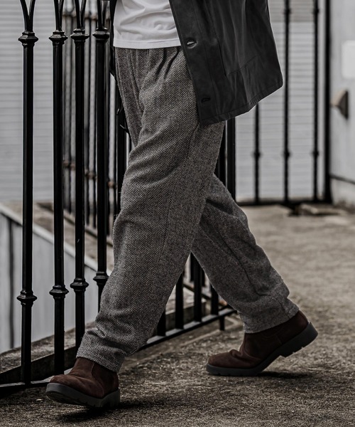 CAMBIO(カンビオ)の「mp15329- Herringbone Balloon Two Tuck Pants ヘリンボーンバルーン2タックパンツ(CAM26AW-009)(その他パンツ・メンズ・ブラック系その他/ブラウン系その他/ベージュ系その他・S/M/L)」の6枚目の写真