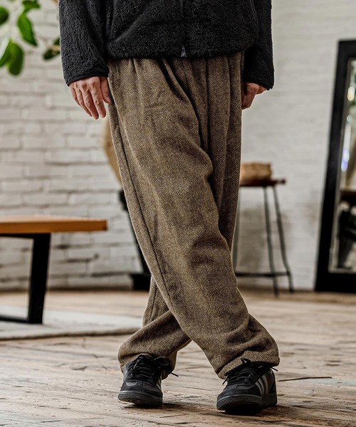 CAMBIO(カンビオ)の「mp15329- Herringbone Balloon Two Tuck Pants ヘリンボーンバルーン2タックパンツ(CAM26AW-009)(その他パンツ・メンズ・ブラック系その他/ブラウン系その他/ベージュ系その他・S/M/L)」の10枚目の写真