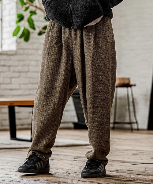 CAMBIO(カンビオ)の「mp15329- Herringbone Balloon Two Tuck Pants ヘリンボーンバルーン2タックパンツ(CAM26AW-009)(その他パンツ・メンズ・ブラック系その他/ブラウン系その他/ベージュ系その他・S/M/L)」の11枚目の写真