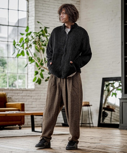 CAMBIO(カンビオ)の「mp15329- Herringbone Balloon Two Tuck Pants ヘリンボーンバルーン2タックパンツ(CAM26AW-009)(その他パンツ・メンズ・ブラック系その他/ブラウン系その他/ベージュ系その他・S/M/L)」の14枚目の写真