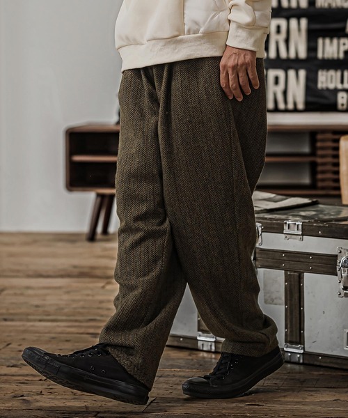CAMBIO(カンビオ)の「mp15329- Herringbone Balloon Two Tuck Pants ヘリンボーンバルーン2タックパンツ(CAM26AW-009)(その他パンツ・メンズ・ブラック系その他/ブラウン系その他/ベージュ系その他・S/M/L)」の18枚目の写真
