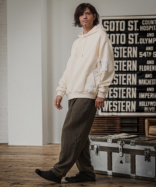 CAMBIO(カンビオ)の「mp15329- Herringbone Balloon Two Tuck Pants ヘリンボーンバルーン2タックパンツ(CAM26AW-009)(その他パンツ・メンズ・ブラック系その他/ブラウン系その他/ベージュ系その他・S/M/L)」の21枚目の写真