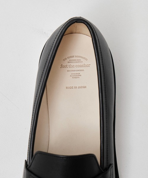 foot the coacher（フットザコーチャー）の「【foot the coacher】FT LOAFER (LEATHER SOLE)（ローファー・メンズ・ブラック・7/8/9）」の6枚目の写真