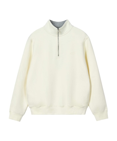 EMIS(イミス)の「MONO LOGO HALF-ZIP SWEATSHIRT(スウェット・レディース・クリーム/ネイビー/ブラック・MEDIUM/SMALL/LARGE)」の15枚目の写真