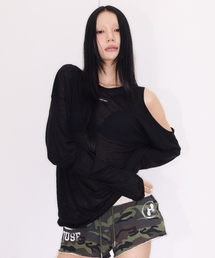 TMH GRLS HOLE SLEEVE [BLACK]