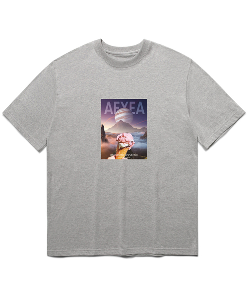 AEXEA(アクシー)の「モクソンアイス 半袖Tシャツ F05BRD_ABX11063(Tシャツ/カットソー・メンズ・ホワイト/ブルー/グレー系その他/ブラック・S/XL/L/M)」の1枚目の写真