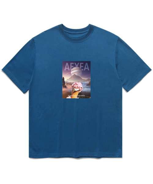 AEXEA(アクシー)の「モクソンアイス 半袖Tシャツ F05BRD_ABX11063(Tシャツ/カットソー・メンズ・ホワイト/ブルー/グレー系その他/ブラック・S/XL/L/M)」の4枚目の写真