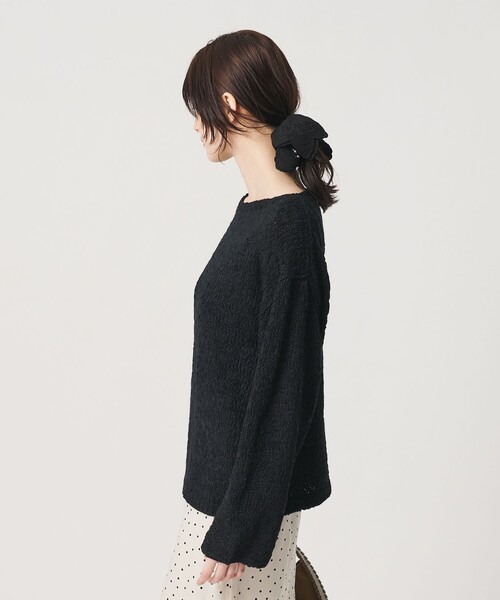 BEAUTY&YOUTH UNITED ARROWS(ビューティーアンドユースユナイテッドアローズ)の「テープヤーン ニットプルオーバー ウォッシャブル(ニット/セーター・レディース・オフホワイト/ベージュ/ブラック・FREE)」の8枚目の写真