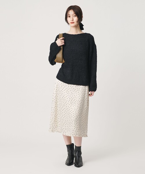 BEAUTY&YOUTH UNITED ARROWS(ビューティーアンドユースユナイテッドアローズ)の「テープヤーン ニットプルオーバー ウォッシャブル(ニット/セーター・レディース・オフホワイト/ベージュ/ブラック・FREE)」の9枚目の写真