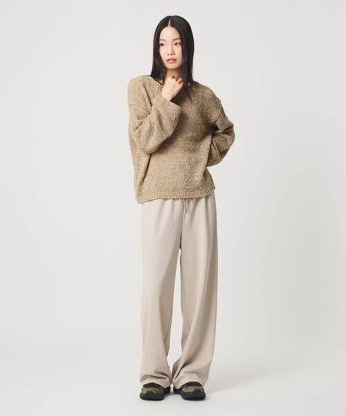 BEAUTY&YOUTH UNITED ARROWS(ビューティーアンドユースユナイテッドアローズ)の「テープヤーン ニットプルオーバー ウォッシャブル(ニット/セーター・レディース・オフホワイト/ベージュ/ブラック・FREE)」の12枚目の写真