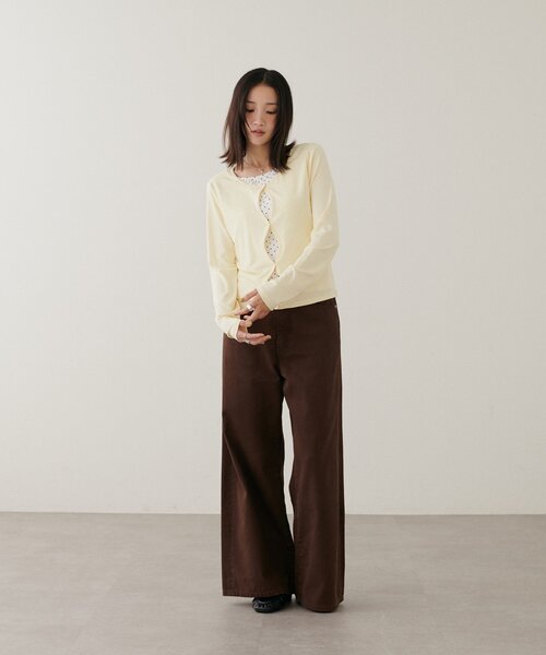 DISCOAT(ディスコート)の「【新色追加】レイヤード風フロントホールプルオーバー(Tシャツ/カットソー・レディース・グレー/ネイビー/レモンイエロー/グリーン系・FREE)」の21枚目の写真