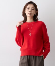 ウールカシミヤデザインニット