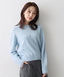 ウールカシミヤデザインニット