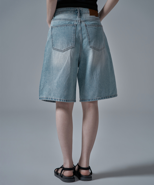 WAARFORWOMAN(ワール・フォー・ウーマン)の「W1136 デニムショートパンツ_ライトブルー(その他パンツ・レディース・その他・SMALL)」の7枚目の写真