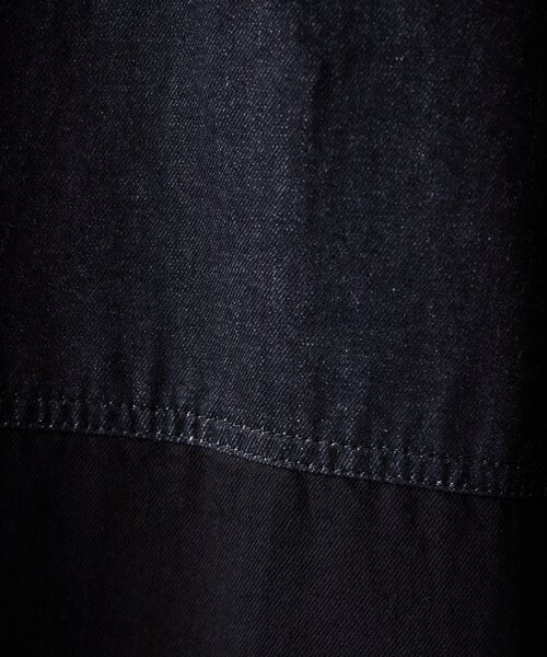 ear PAPILLONNER(イアパピヨネ)の「タイ付きデニムシャツワンピース【SUM1 STYLE】(ワンピース・レディース・ブラック・FREE)」の16枚目の写真