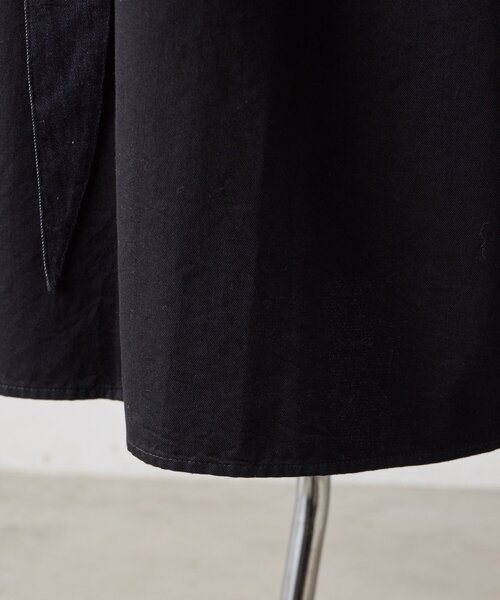 ear PAPILLONNER(イアパピヨネ)の「タイ付きデニムシャツワンピース【SUM1 STYLE】(ワンピース・レディース・ブラック・FREE)」の17枚目の写真
