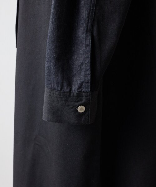 ear PAPILLONNER(イアパピヨネ)の「タイ付きデニムシャツワンピース【SUM1 STYLE】(ワンピース・レディース・ブラック・FREE)」の18枚目の写真