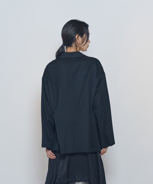 1er Arrondissement(プルミエアロンディスモン)の「ウールリラックスジャケット(テーラードジャケット・レディース・ブラウン/ブラック・38/36)」の4枚目の写真