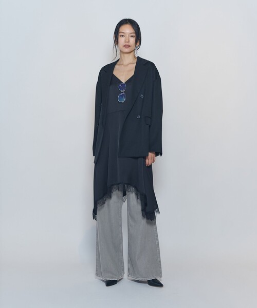 1er Arrondissement(プルミエアロンディスモン)の「ウールリラックスジャケット(テーラードジャケット・レディース・ブラウン/ブラック・38/36)」の5枚目の写真