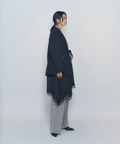 1er Arrondissement(プルミエアロンディスモン)の「ウールリラックスジャケット(テーラードジャケット・レディース・ブラウン/ブラック・38/36)」の7枚目の写真