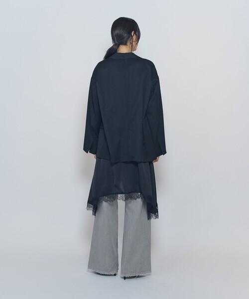 1er Arrondissement(プルミエアロンディスモン)の「ウールリラックスジャケット(テーラードジャケット・レディース・ブラウン/ブラック・38/36)」の9枚目の写真