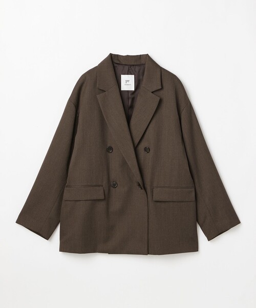 1er Arrondissement(プルミエアロンディスモン)の「ウールリラックスジャケット(テーラードジャケット・レディース・ブラウン/ブラック・38/36)」の19枚目の写真