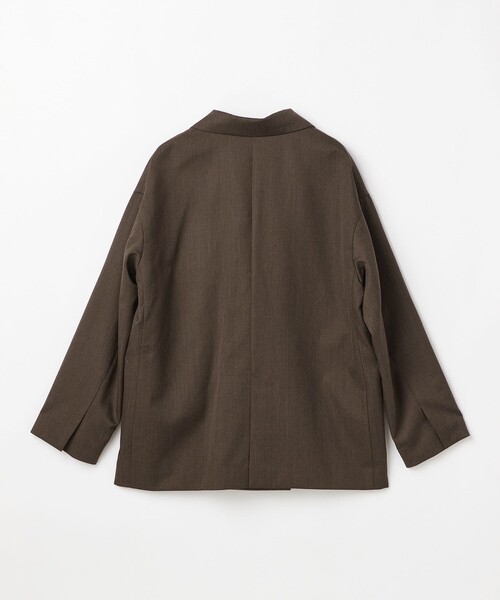 1er Arrondissement(プルミエアロンディスモン)の「ウールリラックスジャケット(テーラードジャケット・レディース・ブラウン/ブラック・38/36)」の20枚目の写真