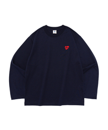 ROA ハートロゴ 長袖Tシャツ (ネイビー)