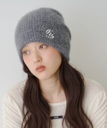 Kastane | ブローチライクモヘアビーニー(ニットキャップ/ビーニー)