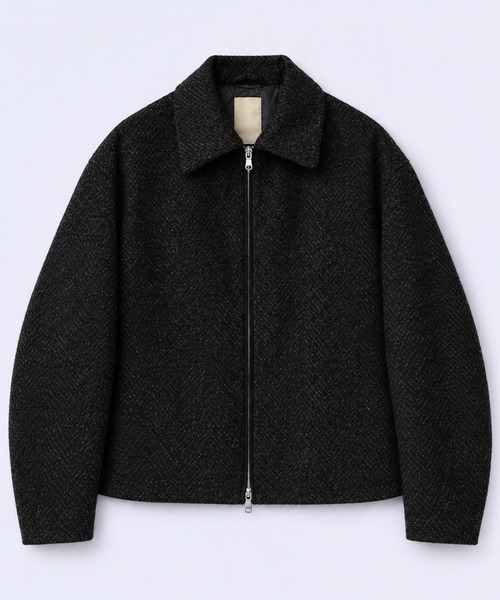 ANTHEM A(アンセムエー)の「【ANTHEM A】SPARKLE TWEED ZIP BLOUSON(ブルゾン・メンズ・ダークグレー・M/L)」の1枚目の写真