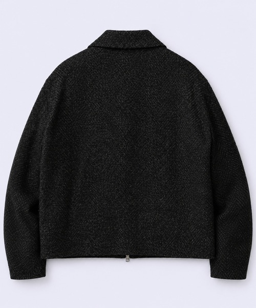 ANTHEM A(アンセムエー)の「【ANTHEM A】SPARKLE TWEED ZIP BLOUSON(ブルゾン・メンズ・ダークグレー・M/L)」の3枚目の写真
