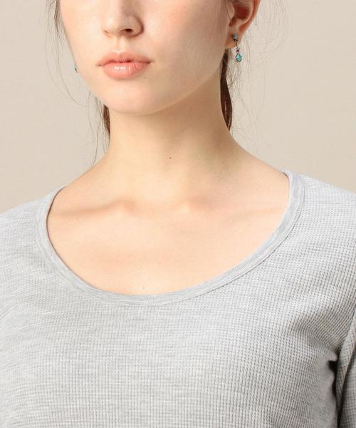 BEAUTY&YOUTH UNITED ARROWS（ビューティーアンドユースユナイテッドアローズ）の「BY TCワッフルUネックロングスリーブ/サーマル ◆（Tシャツ/カットソー・レディース・ホワイト/ライトグレー/ネイビー・フリー）」の14枚目の写真