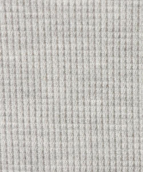 BEAUTY&YOUTH UNITED ARROWS（ビューティーアンドユースユナイテッドアローズ）の「BY TCワッフルUネックロングスリーブ/サーマル ◆（Tシャツ/カットソー・レディース・ホワイト/ライトグレー/ネイビー・フリー）」の5枚目の写真