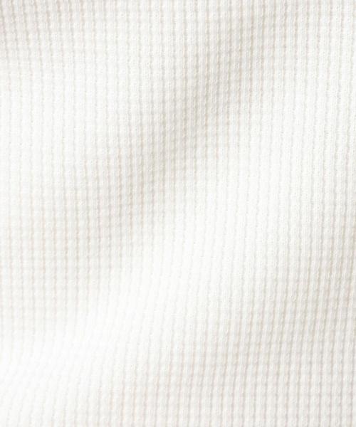 BEAUTY&YOUTH UNITED ARROWS（ビューティーアンドユースユナイテッドアローズ）の「BY TCワッフルUネックロングスリーブ/サーマル ◆（Tシャツ/カットソー・レディース・ホワイト/ライトグレー/ネイビー・フリー）」の7枚目の写真