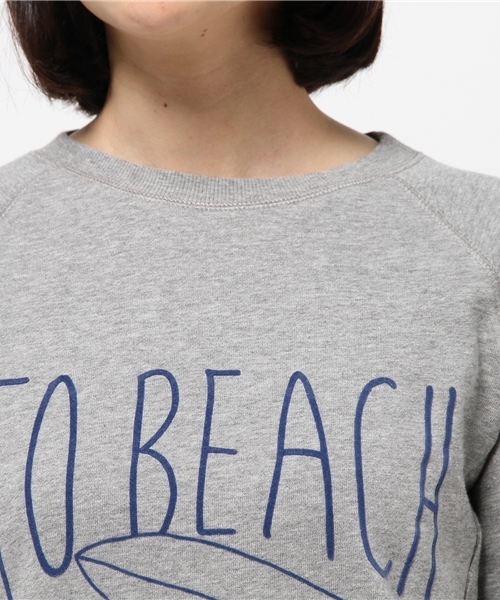 Denime（ドゥニーム）の「スウェットマキシワンピ-BEACH-（ワンピース・レディース・杢グレー/ネイビー/オートミール・FREE）」の12枚目の写真